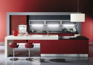 15 mẫu nhà bếp đẹp với 3 màu đen trắng đỏ
