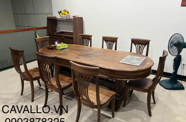 Thi Công Phòng Bếp Bằng Gỗ Walnut